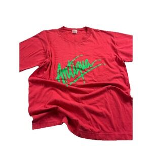 Vintage 90s Antigua Contrast Cuff Heavy Duty Sleeve Red and Green Size  L